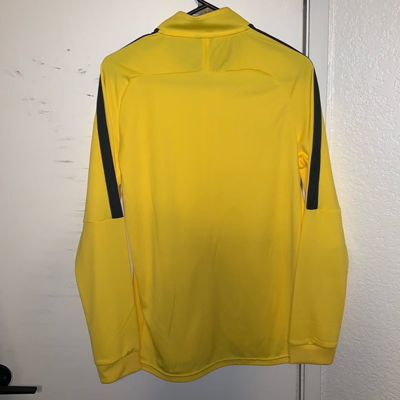 Yellow Nike zip up long sleeve. Size medium. - Picture 2 of 3